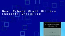 Best E-book Giant Killers (Export) Unlimited
