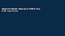 About For Books  Step-Up to USMLE Step 2 CK  Any Format