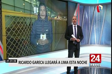Ricardo Gareca arribó a Lima esta noche