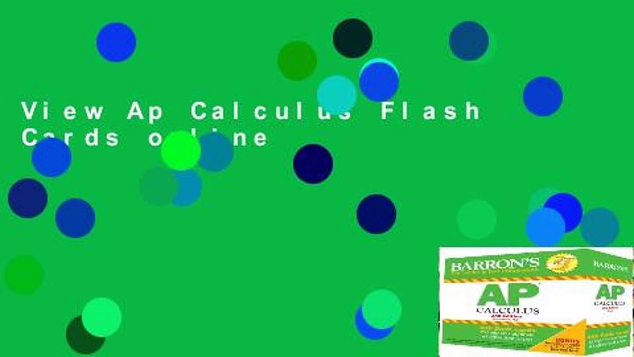 View Ap Calculus Flash Cards online