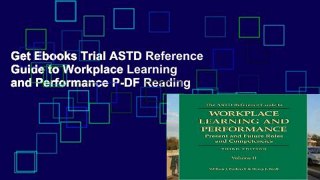 Get Ebooks Trial ASTD Reference Guide to Workplace Learning and Performance P-DF Reading