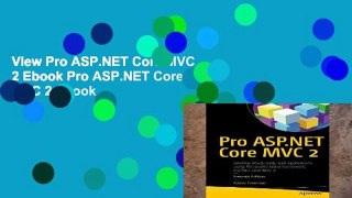View Pro ASP.NET Core MVC 2 Ebook Pro ASP.NET Core MVC 2 Ebook
