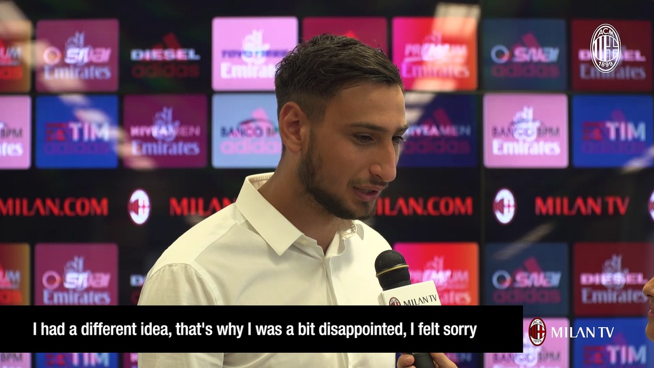Gigio Donnarumma: "I'm sorry to the fans. Forza Milan!"