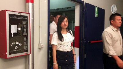 Li Yonghong, il Presidente nella sede rossonera