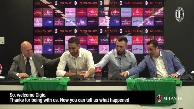 Gigio and Antonio Donnarumma: the press conference