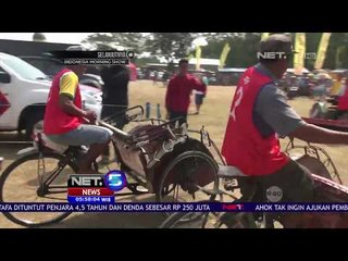Puluhan Tukang Becak Memeriahkan HUT Bhayangkara-NET 5