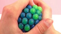 Squishy Mesh Ball blu e verde – Palla antistress nella retina