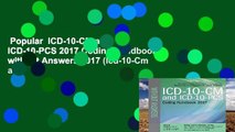 Popular  ICD-10-CM and ICD-10-PCS 2017 Coding Handbook without Answers 2017 (Icd-10-Cm and