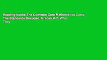 Reading books The Common Core Mathematics Companion: The Standards Decoded, Grades K-2: What They