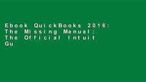 Ebook QuickBooks 2016: The Missing Manual: The Official Intuit Guide to QuickBooks 2016 Full