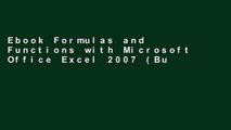 Ebook Formulas and Functions with Microsoft Office Excel 2007 (Business Solutions) Full