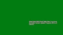 View Excel 2016 Pivot Table Data Crunching (includes Content Update Program) (MrExcel Library)