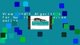 View Bandit Algorithms for Website Optimization online
