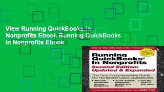 View Running QuickBooks in Nonprofits Ebook Running QuickBooks in Nonprofits Ebook