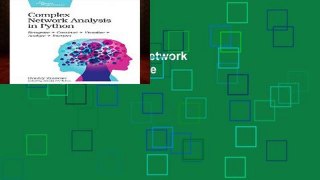 Open EBook Complex Network Analysis in Python online