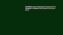 Unlimited acces Classroom Assessment for Students in Special and General Education Book
