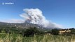 Time lapse shows growing plumes of smoke from Mendocino Complex Fires