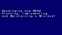 Readinging new MCSE Planning, Implementing, and Maintaining a Microsoft Windows Server 2003 Active