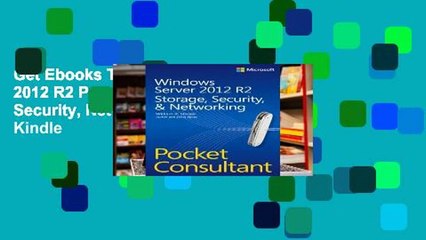 Get Ebooks Trial Windows Server 2012 R2 Pocket Consultant: Storage, Security, Networking For Kindle