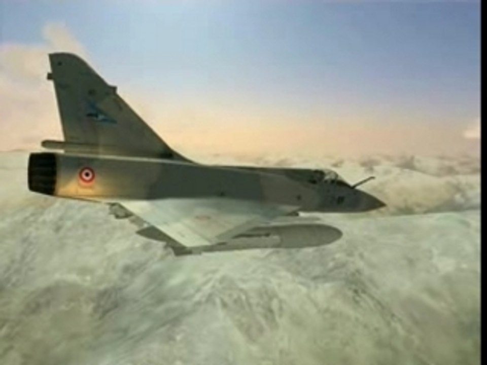 Mirage 2000-5 au dessus des Alpes