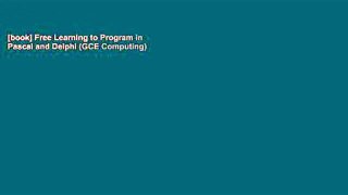 [book] Free Learning to Program in Pascal and Delphi (GCE Computing)