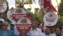 Memur-Sen Üyelerinden ABD'nin Ankara Büyükelçiliği Önünde Protesto
