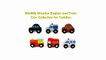 Wooden Toys Cars Bus Engine Emergency Vehicles Educational Early Learning Toys for 3 Year