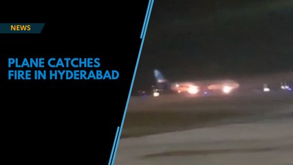 Jazeera flight from Kuwait catches fire on landing at Hyderabad