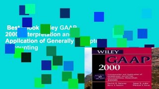 Best ebook  Wiley GAAP 2000: Interpretation and Application of Generally Accepted Accounting