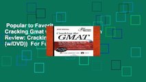 Popular to Favorit  Cracking Gmat w/ CDROM (Princeton Review: Cracking the GMAT (w/DVD))  For Full