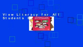 View Literacy for All Students Ebook