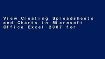 View Creating Spreadsheets and Charts in Microsoft Office Excel 2007 for Windows: Visual
