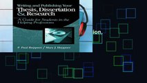 Open Ebook Writing and Publishing Your Thesis, Dissertation, and Research: A Guide for Students in