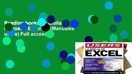 Reading books La Biblia de Microsoft Excel XP (Manuales users) Full access