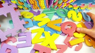 Alphabets and Numbers Learning from 1 to 10 with Floor Mat Puzzles | Playing with Toys and