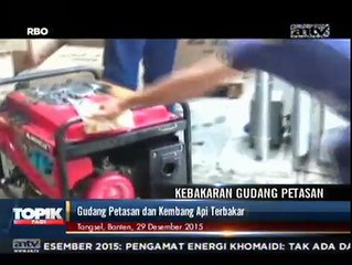 Gudang Petasan dan Kembang Api di Serpong Terbakar