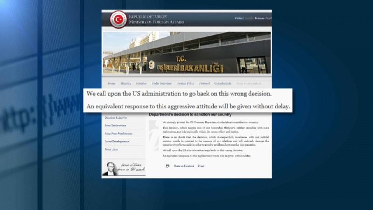 Usa verhängen sanktionen gegen türkische minister