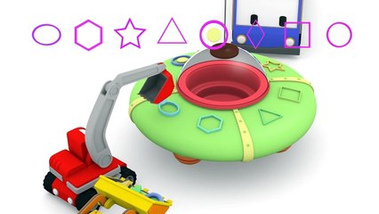 The Ovni Learn with Tiny Trucks: bulldozer, crane, excavator , Educational cartoon
