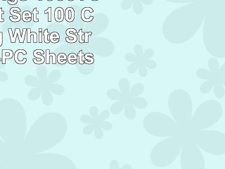 Sheetsnthings 1000TC Bed Sheet Set  100 Cotton King White Stripes  Soft 4PC Sheets