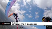 Quando os melhores parapentes europeus enchem o céu português