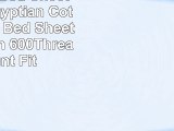 ARlinen 1 Bed Sheet Set 100 Egyptian Cotton 4Piece Bed Sheet Set Sateen 600ThreadCount