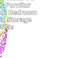 Home Junior Metal Twin Loft Bed Furniture Frame Bunk Bedroom Slide Black Storage and Side