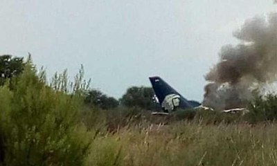 Meksika'da uçağın düşüşü yolcu tarafından kaydedildi