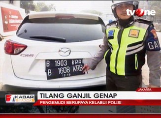 Aturan Ganjil Genap, Pengemudi Kelabui Polisi Pelat Palsu