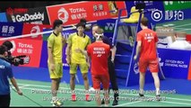 WOW !! Aksi Lu Lan Jadi Line Judge & Wang Yihan Jadi Reporter di TOTAL BWF World Championships 2018