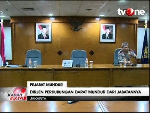 Dirjen Perhubungan Darat Mengundurkan Diri dari Jabatannya