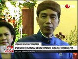 Presiden Jokowi Gelar Tradisi Tujuh Bulanan Kehamilan Selvi Ananda