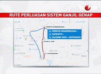 Perluasan Ganjil Genap, Pemerintah Siapkan Rute Alternatif