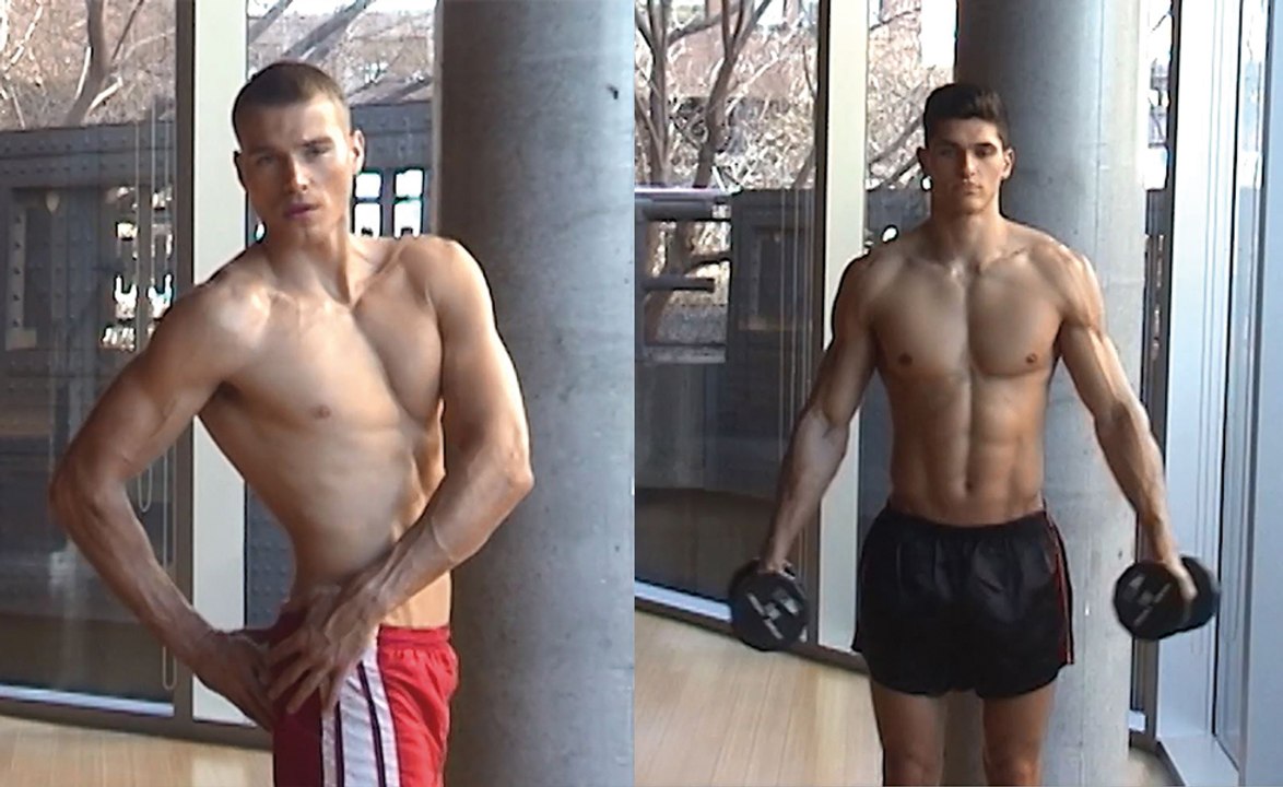 Work it Out: 15 ways to get a body of steel for summer, with models Matthew Noszka and Trevor Signorino