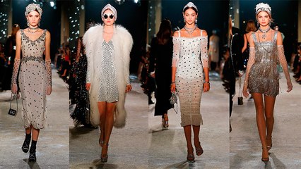 بريق الماس وتيجان الملكات يخطفان الأنظار في عرض دولتشي أند غابانا!